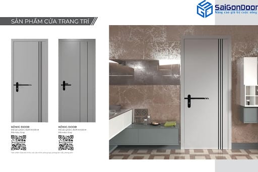 Sản phẩm cửa gỗ composite trang trí