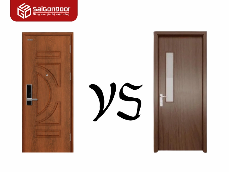 Tổng quan về cửa thép vân gỗ và cửa nhựa composite