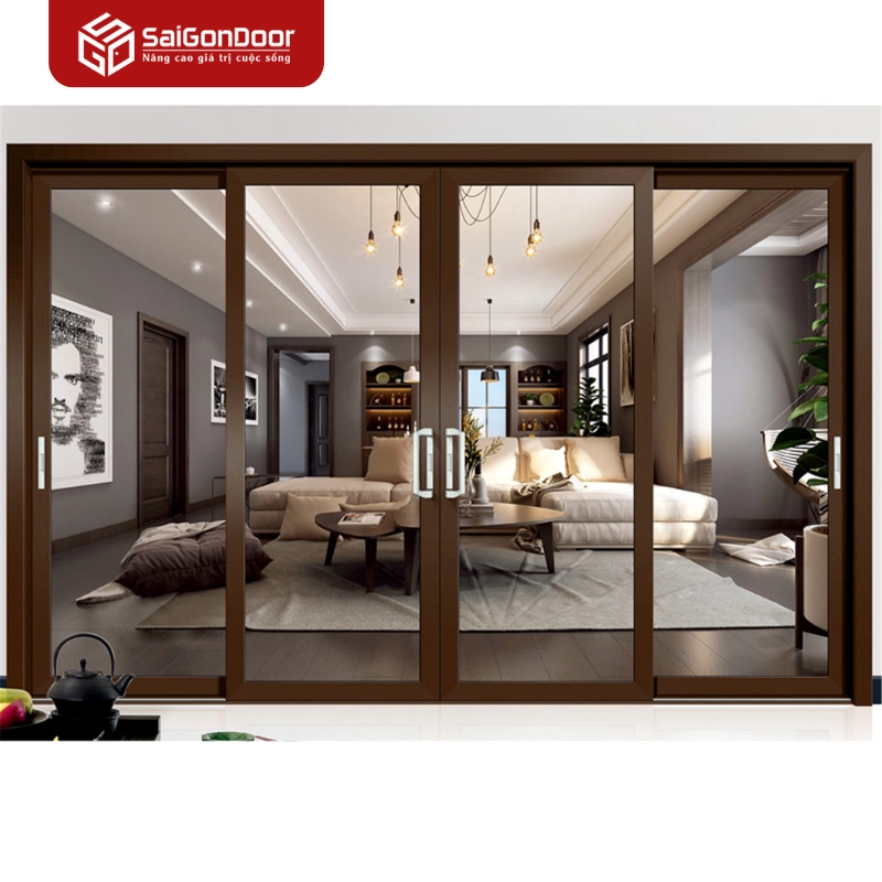 Tại sao cửa nhôm màu cà phê cháy trở thành lựa chọn hàng đầu trong kiến trúc hiện đại?