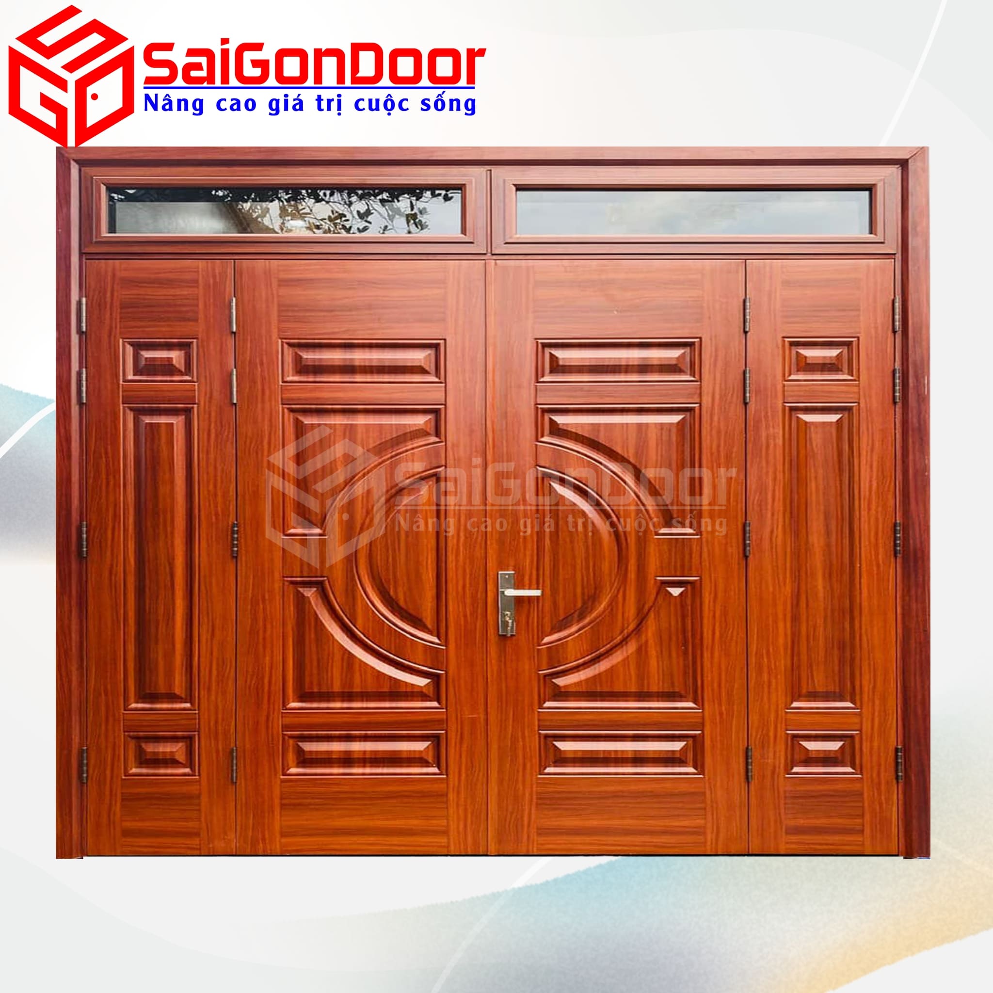 Cửa Thép Vân Gỗ SGD-KM.TVG-4C.27