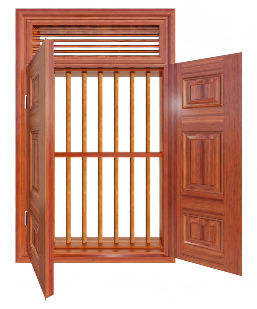 Cửa Sổ Thép Vân Gỗ SGDCSTVG-16