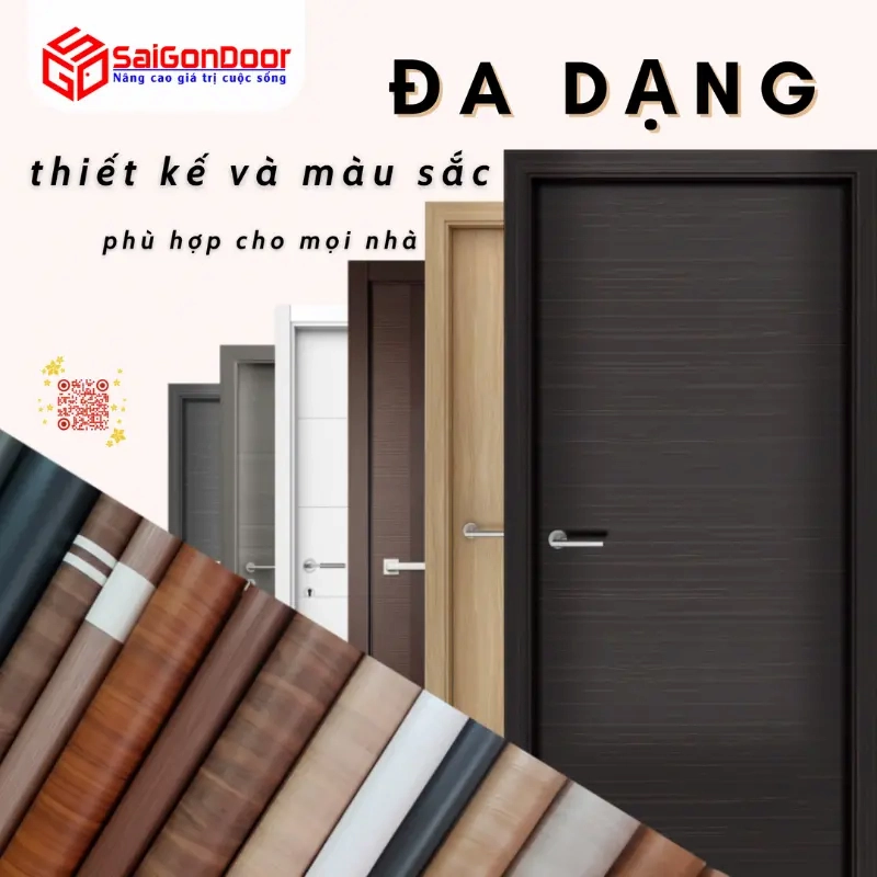 Các mẫu cửa nhựa Composite phổ biến và ứng dụng tại Minh Thạnh