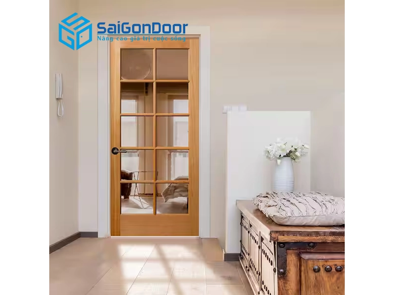 Sài Gòn Door – Đơn vị sản xuất và thi công cửa gỗ kính phòng khách uy tín