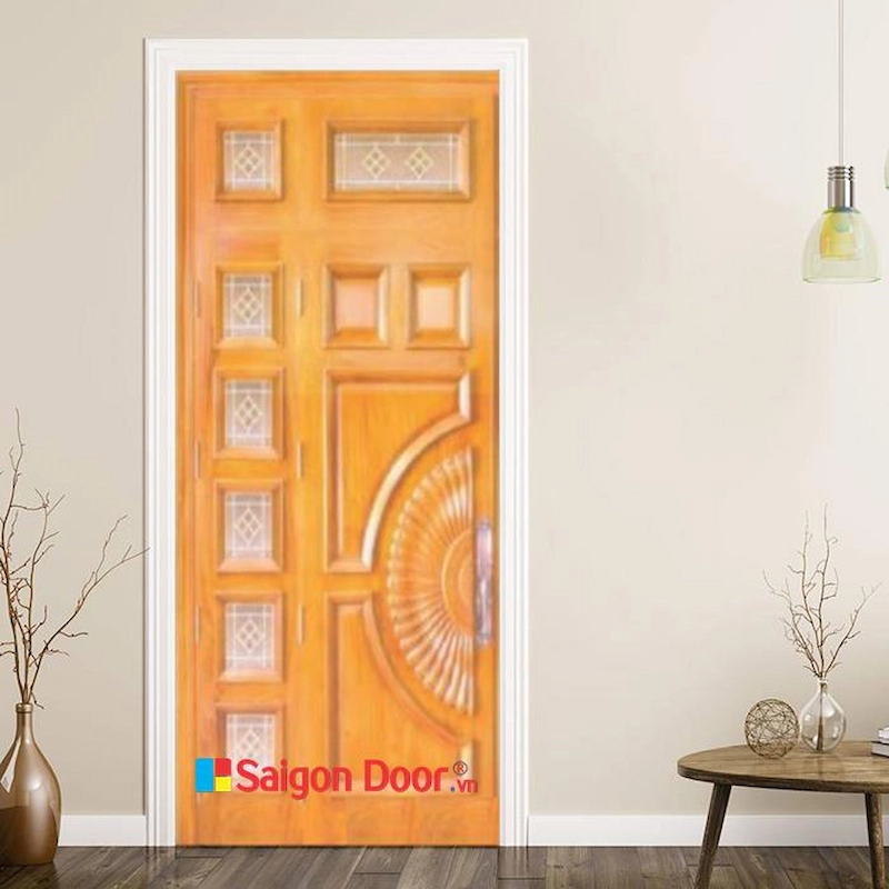 Cửa gỗ tự nhiên 01C 