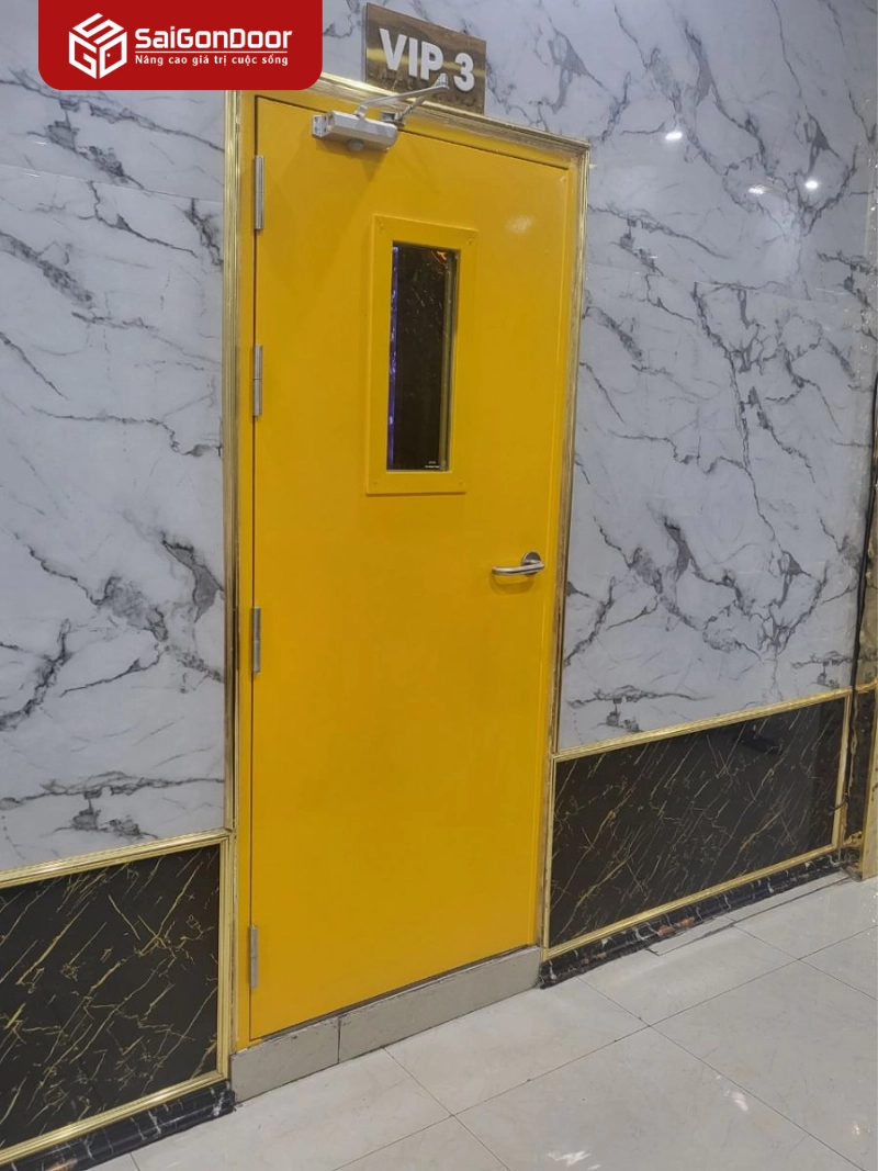Cửa thép cách âm chống cháy cho phòng kỹ thuật và Karaoke