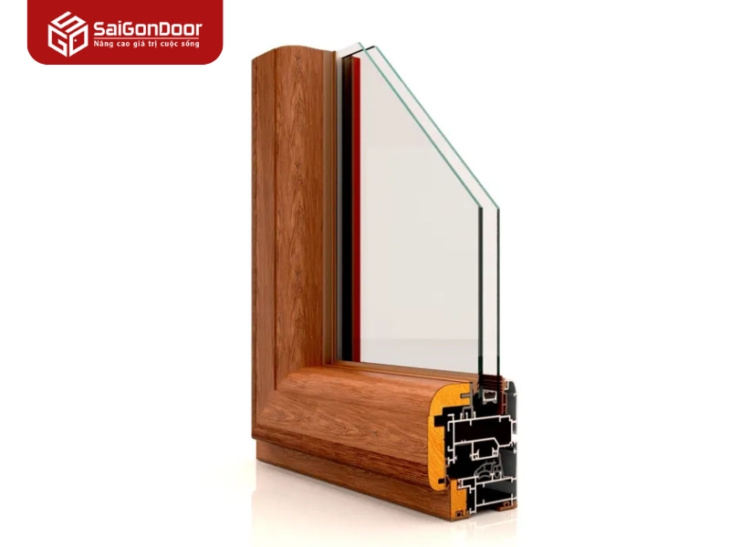  Cấu tạo kỹ thuật và đặc điểm ưu việt của cửa nhôm vân gỗ tại Sài Gòn Door