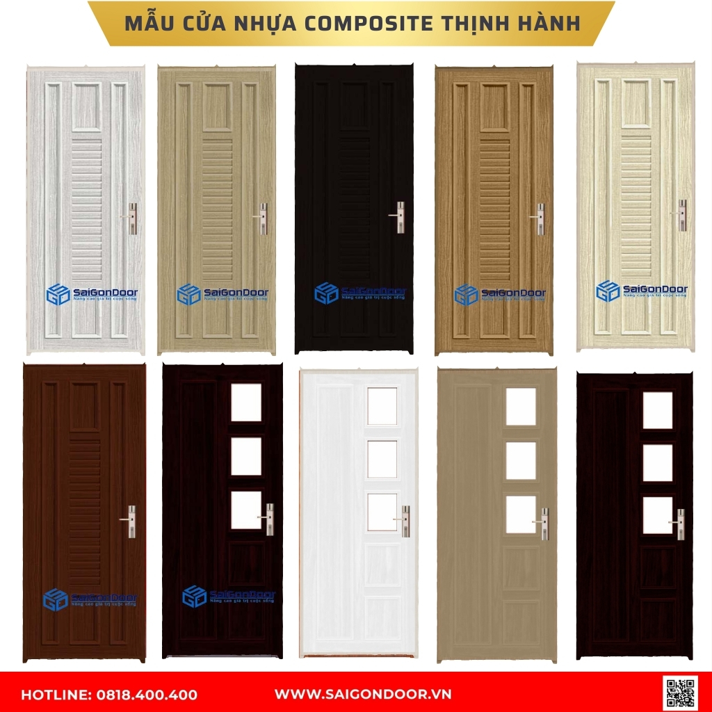 Mẫu cửa nhựa composite Tiền Giang