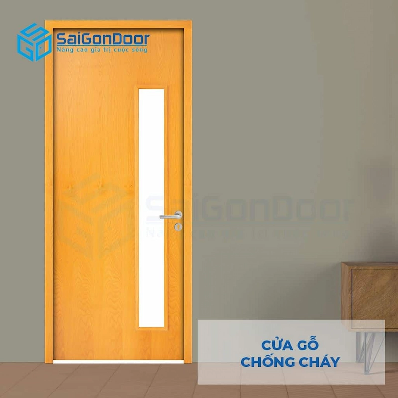 Mẫu cửa gỗ chống cháy MDF Veneer P1G1 Sồi Mẫu cửa gỗ chống cháy MDF Veneer P1G1 Sồi