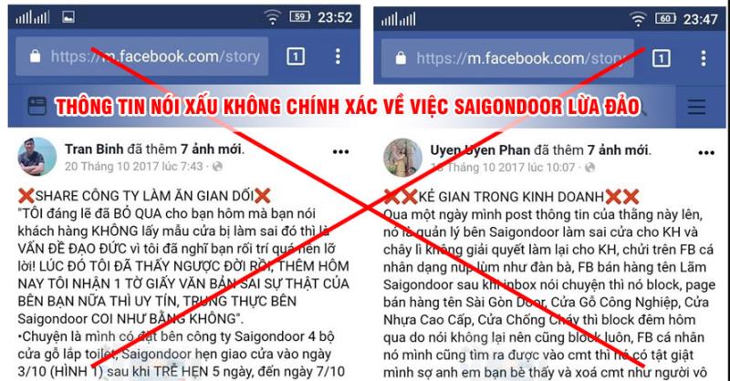 Hành trình đi tìm thông tin vu khống SaigonDoor Lừa Đảo