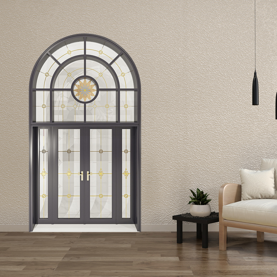 Cửa Nhôm Vân Gỗ SGD-CNVG-15