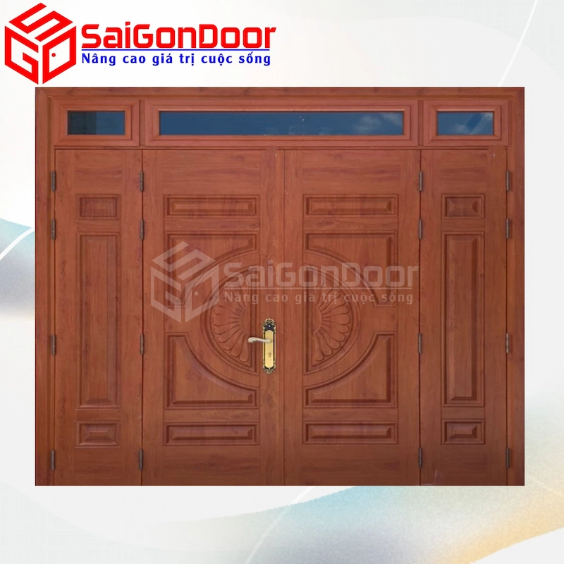 Cửa Thép Vân Gỗ SGD-KM.TVG-4C.42n