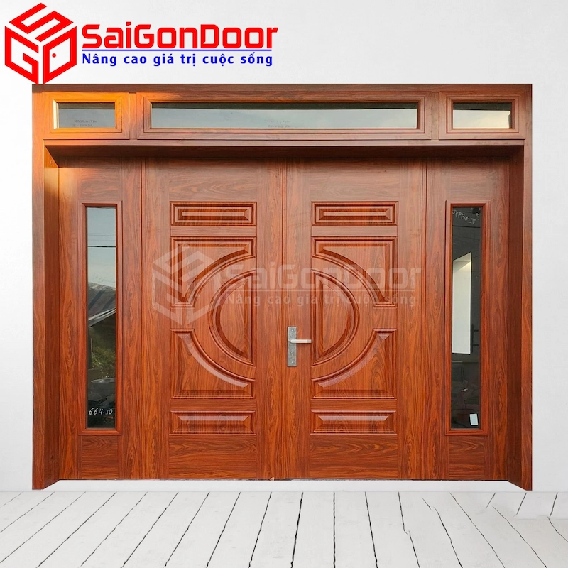 Cửa Thép Vân Gỗ SGD-KM.TVG-4C-14