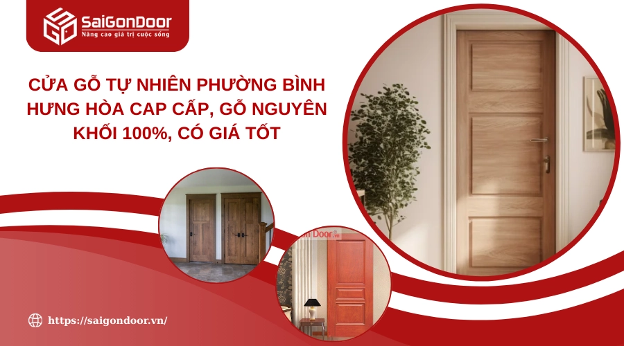 Cửa Gỗ Tự Nhiên Phường Bình Hưng Hòa Cap Cấp, Gỗ Nguyên Khối 100%, Có Giá Tốt