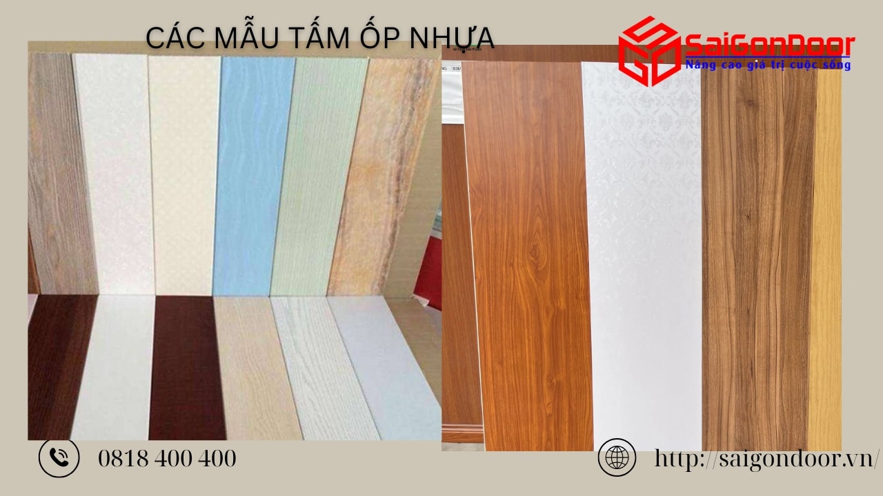 Saigondoor cung cấp đa dạng các dòng tấm ốp nhựa