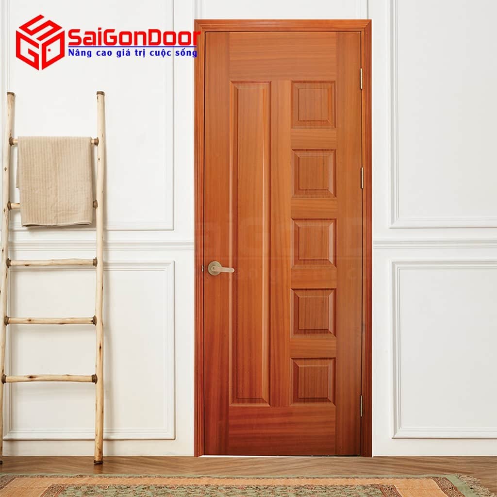 Cửa gỗ công nghiệp HDF Veneer 6B-Sapele 8