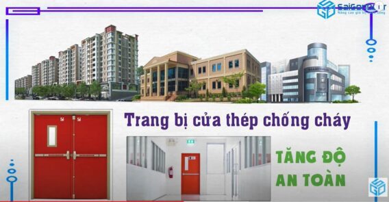 Cửa thép chống cháy thích hợp sử dụng các trung tâm thương mại