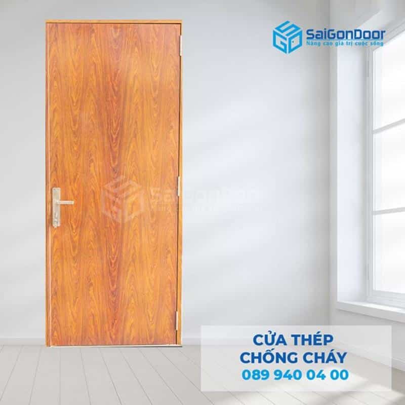 Cửa thép vân gỗ chất lượng