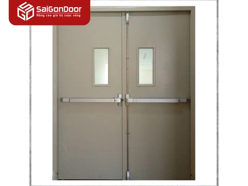 nhận biết cửa thép chống cháy giả