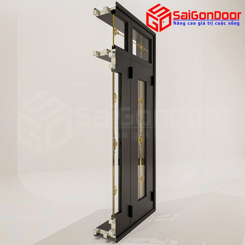 Cửa nhôm vân gỗ SGD CNVG-29