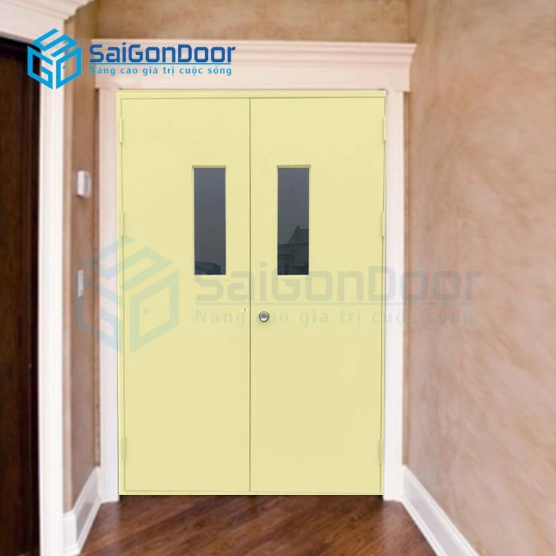 Cửa thép 2 cánh chống cháy