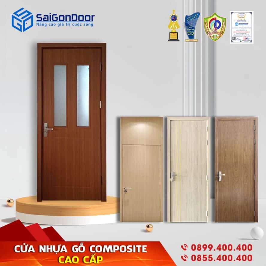 Cửa nhựa gỗ composite cho không gian sang trọng Cửa nhựa gỗ composite cho không gian sang trọng