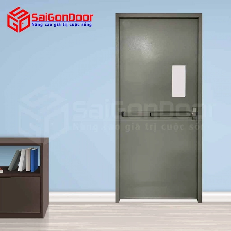 Cửa thép chống cháy TCC P1G1 tay co thuỷ lực Cửa thép chống cháy TCC P1G1 tay co thuỷ lực