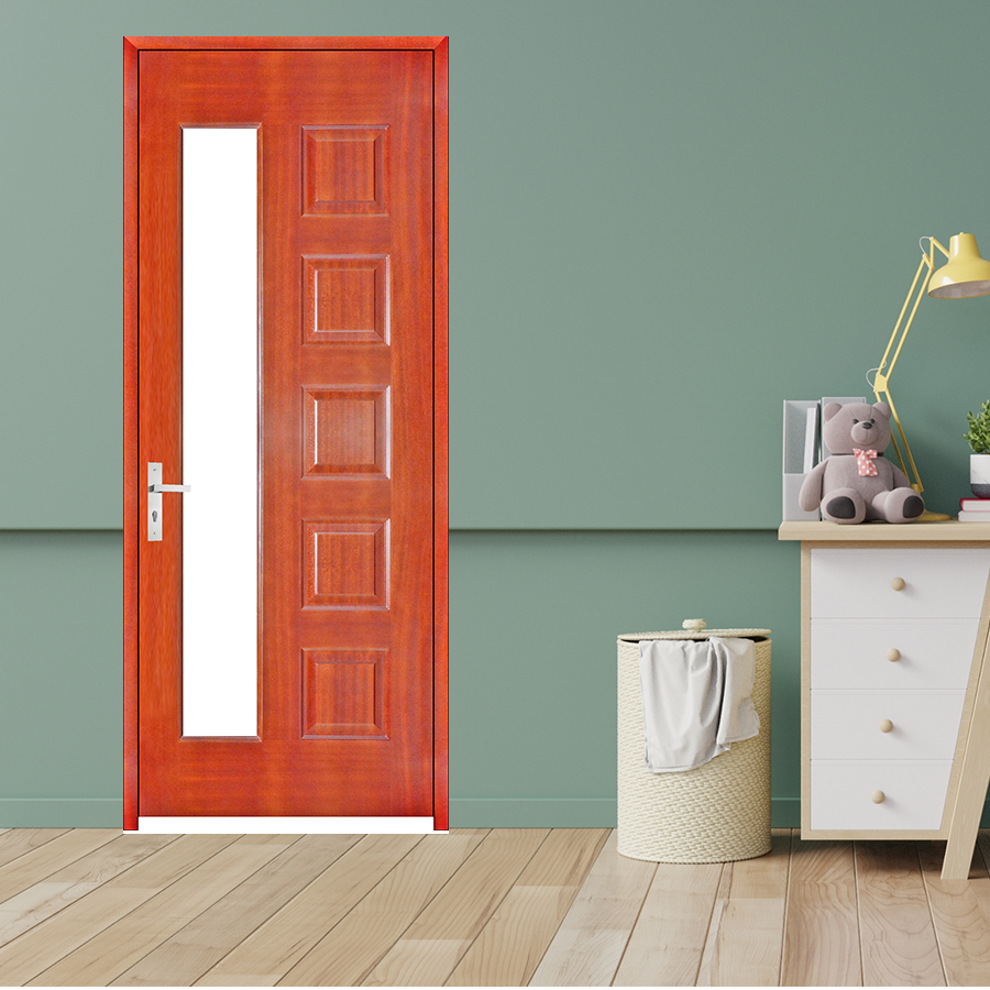 CỬA GỖ PHÒNG NGỦ PN HDF Veneer  6GL-cam xe