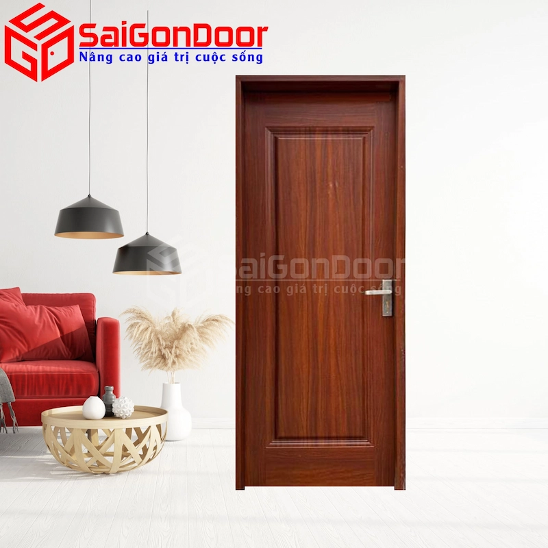 Mẫu cửa thép vân gỗ 1 cánh