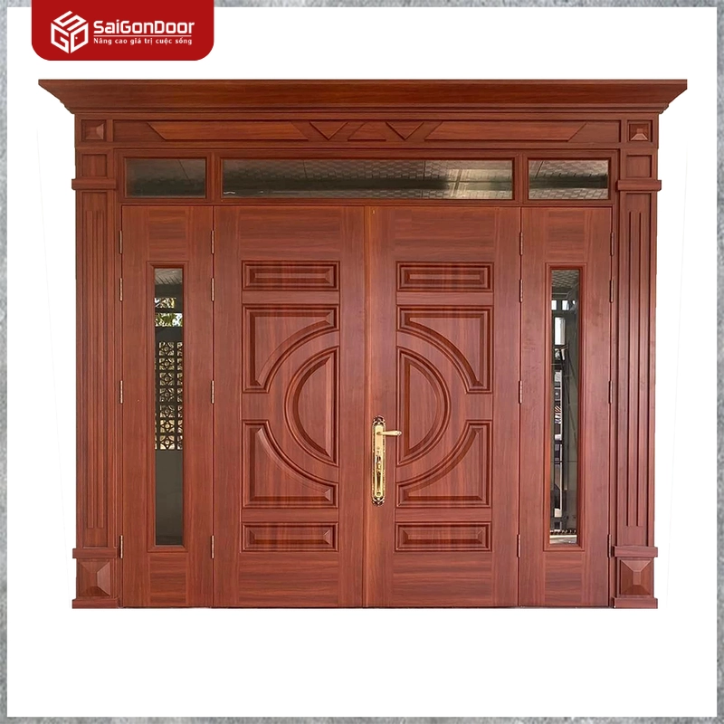 Cửa Thép Vân Gỗ SGD-KM.TVG-4C.20