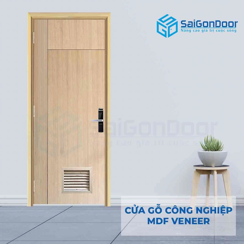 Cửa gỗ công nghiệp MDF VENEER P1R3L1