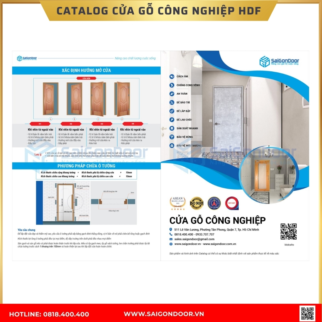 Catalogue cửa gỗ công nghiệp HDF