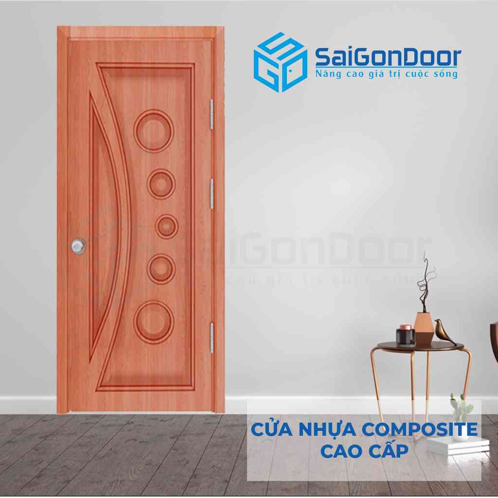 Mẫu cửa nhựa gỗ chịu nước 1K Xoan đào