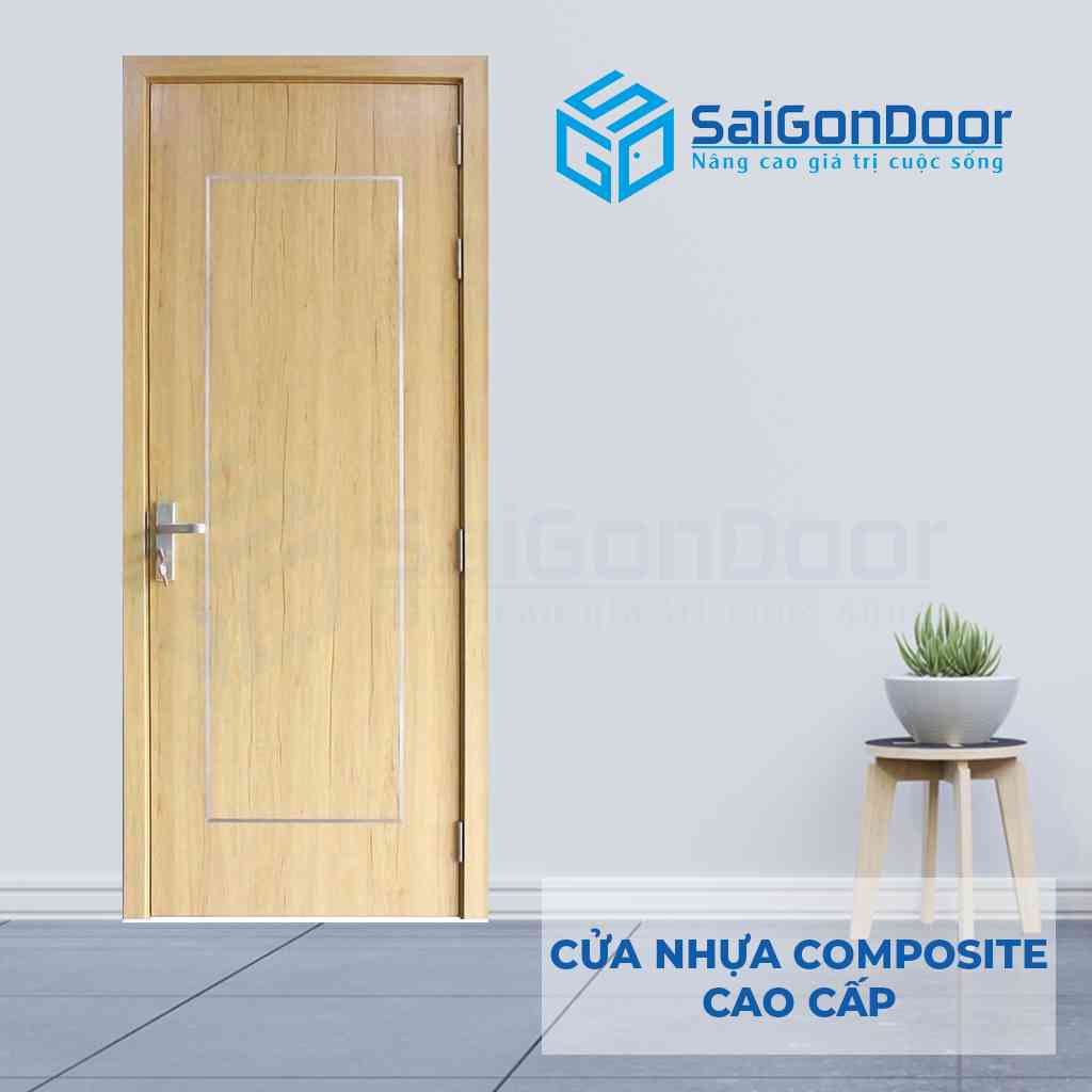 Mẫu cửa nhựa gỗ chịu nước P1R4