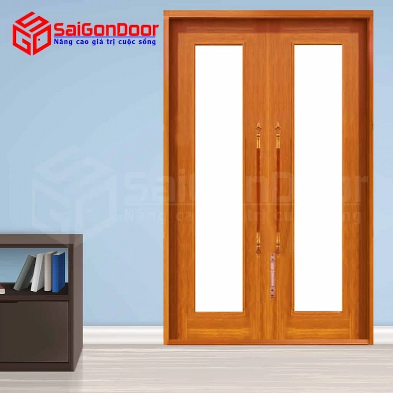 Cửa thép vân gỗ TVG-CS2K