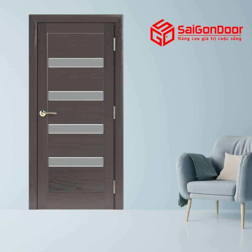 THAM KHẢO MẪU CỬA NHỰA ABS HÀN QUỐC CHẤT LƯỢNG 18 Mẫu cửa nhựa abs Hàn Quốc màu đen sang trọng