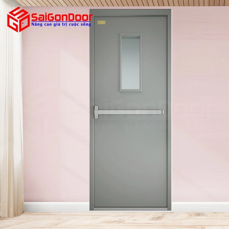 Cửa thép chống cháy có ô kính chống cháy 