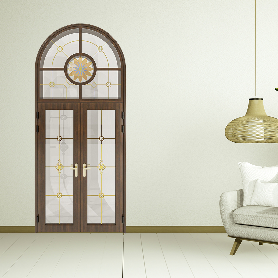 Cửa Nhôm Vân Gỗ SGD-CNVG-10