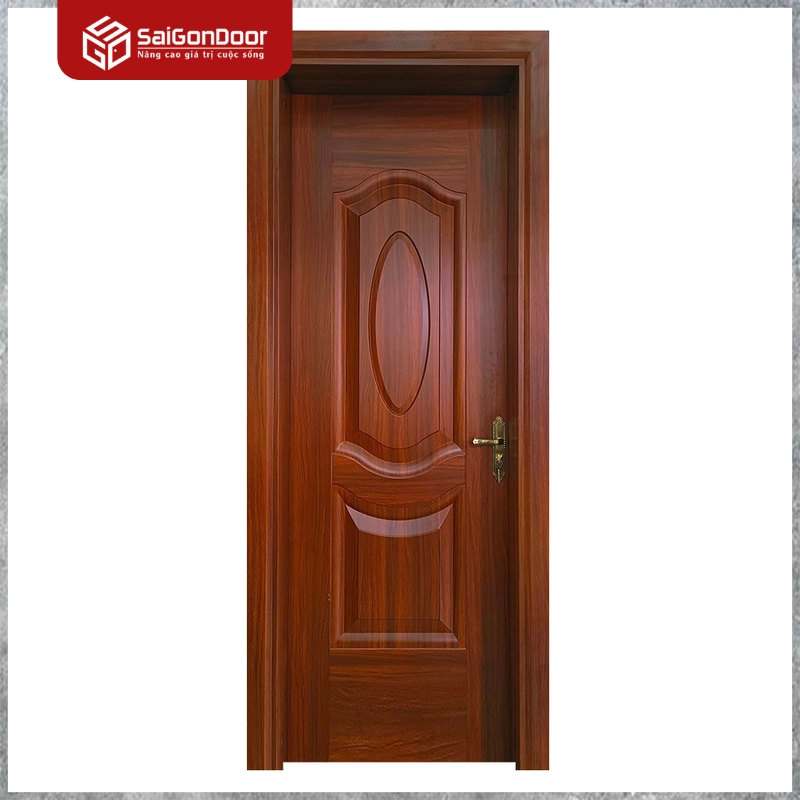 Cửa Thép Vân Gỗ Giá Rẻ 1 Cánh Cho Cửa Thông Phòng