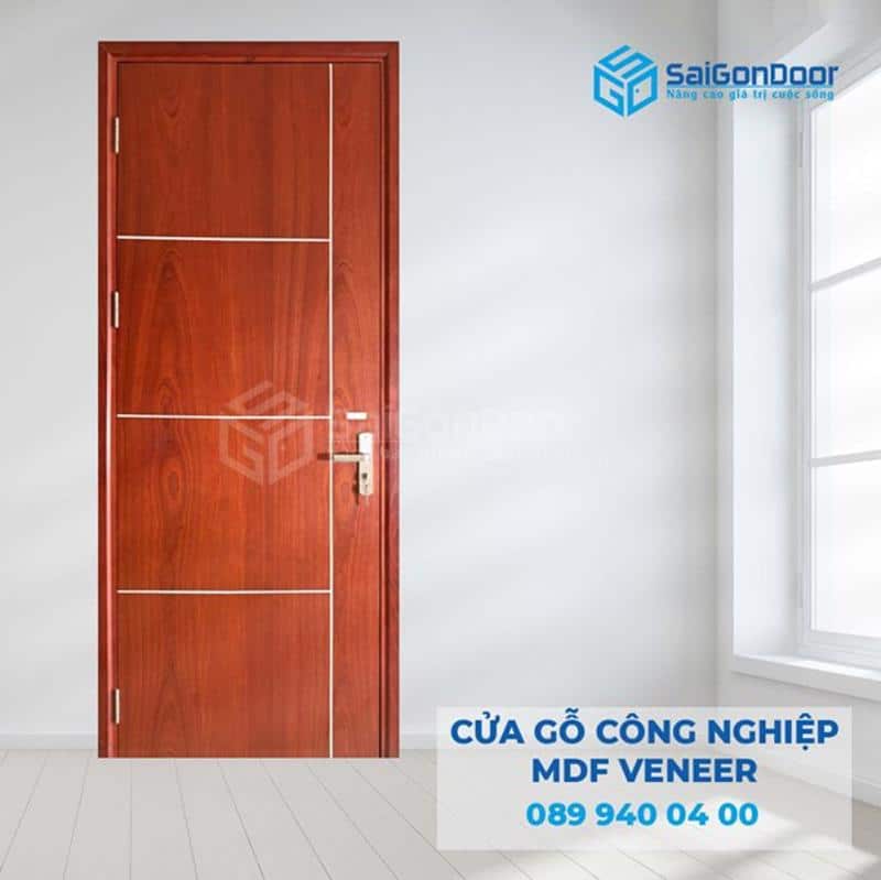 Cửa gỗ công nghiệp MDF có giá thành phải chăng