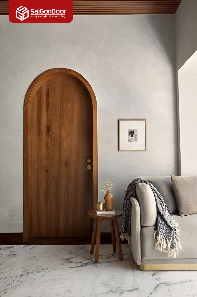Phân loại cửa vòm gỗ tự nhiên theo phong cách thiết kế nội thất