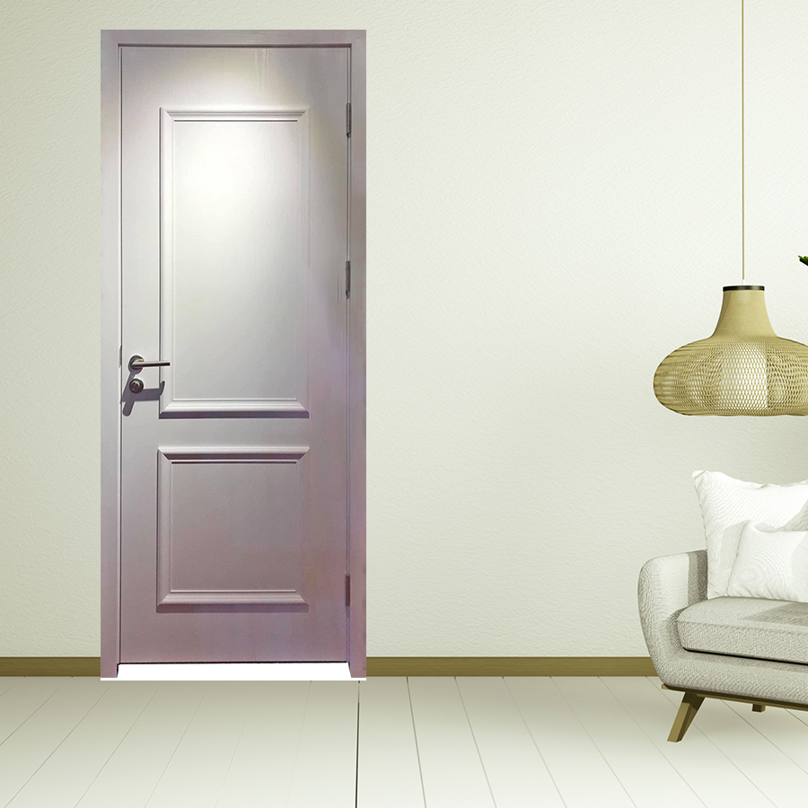 Cửa nhựa giả gỗ composite 2PN trắng