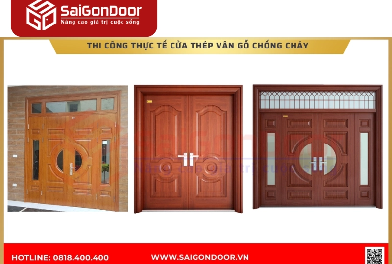 thi công cửa chống cháy 
