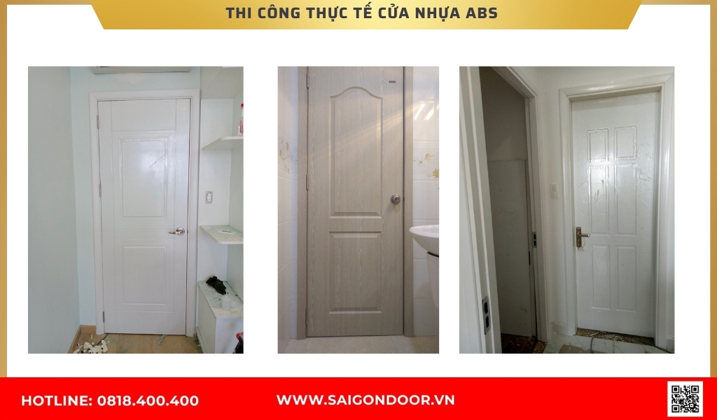 Hình ảnh thi công thực tế cửa nhựa Hàn Quốc Tiền Giang