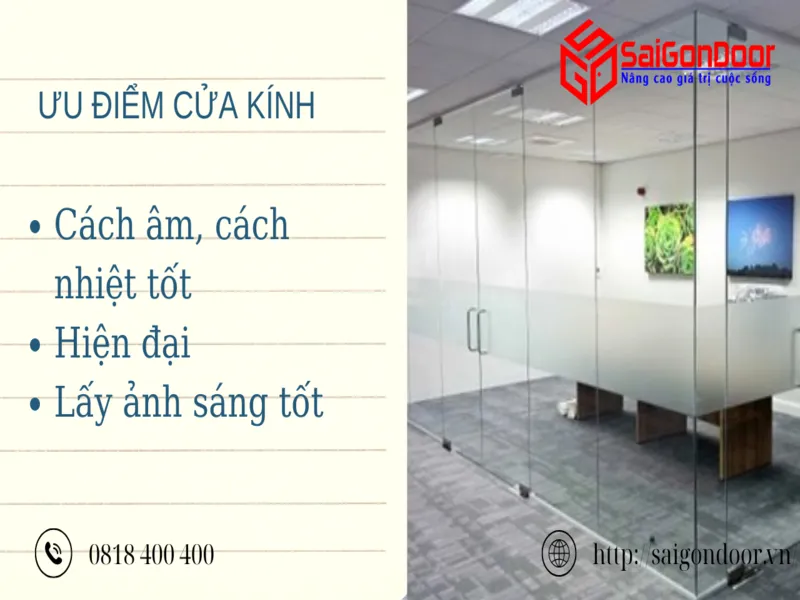 Cửa kính ngày càng được người tiêu dùng tin tưởng, lựa chọn