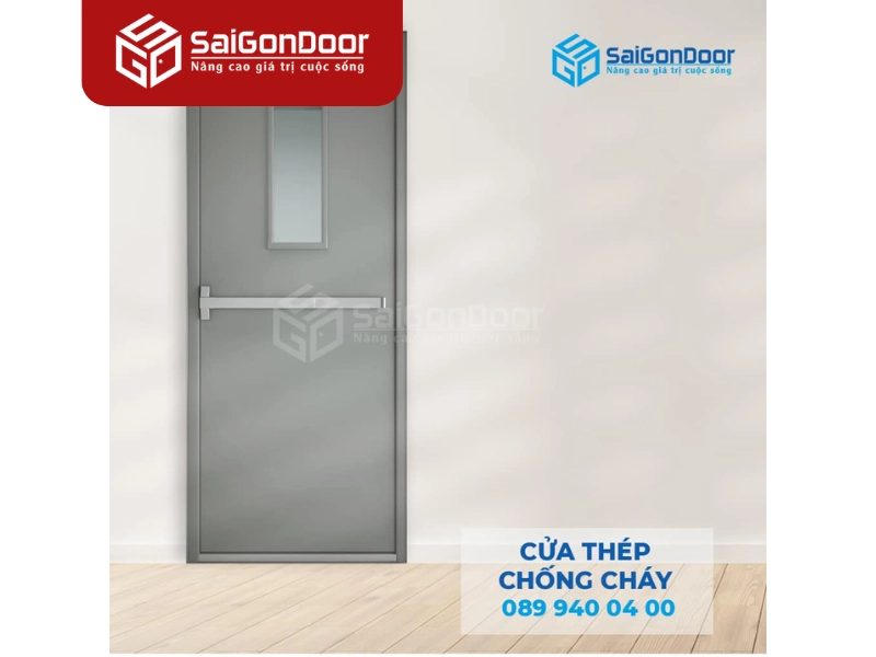 Cửa thép chống cháy làm cửa thoát hiểm trong khu dân cư