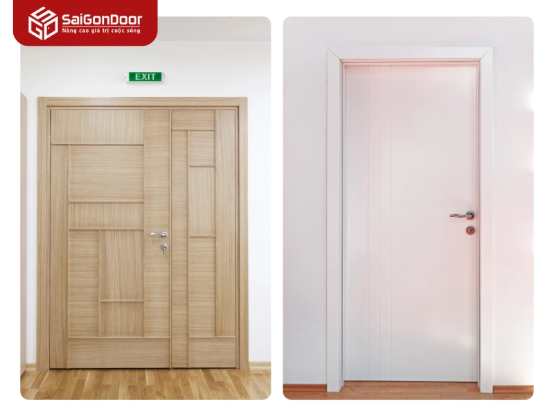 Báo giá các loại cửa gỗ công nghiệp phổ biến tại Phường Phú Thạnh