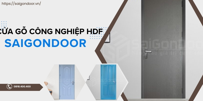 Các mẫu cửa HDF phủ sơn đơn giản 