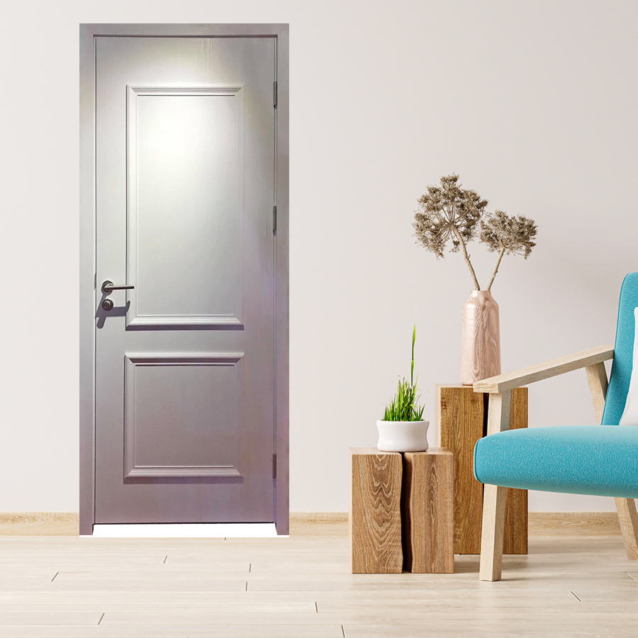 Cửa nhựa giả gỗ composite 2PN trắng