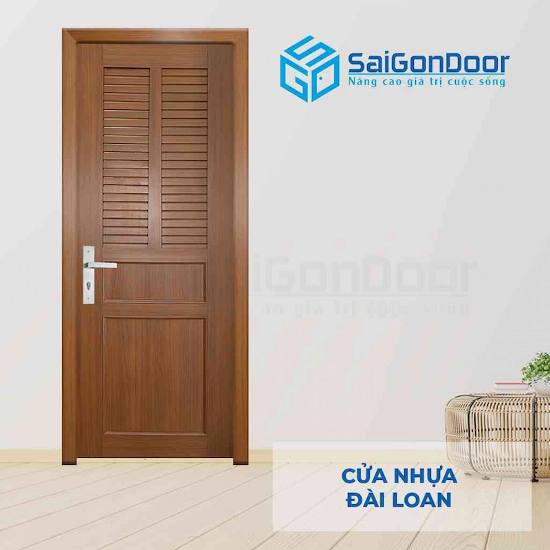 cửa nhựa giả gỗ cho phòng ngủ 