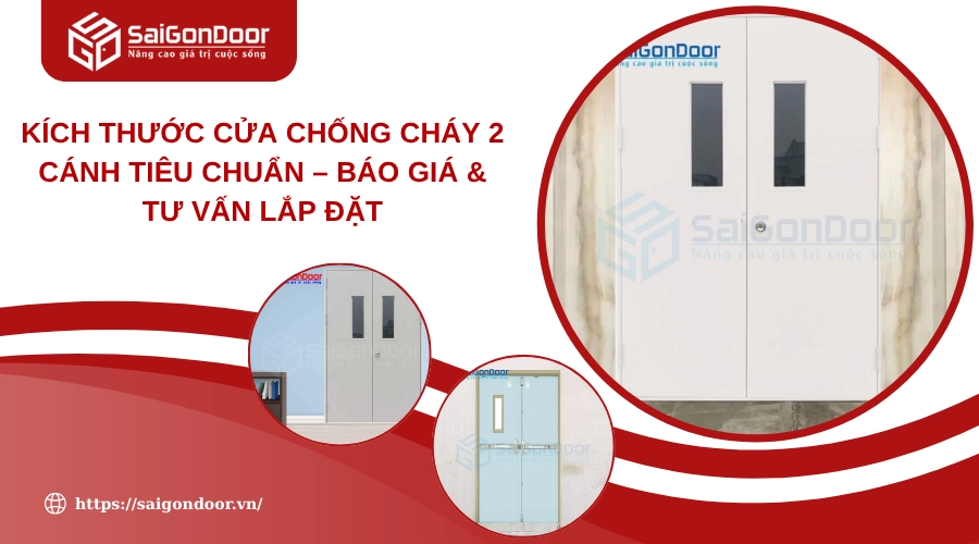 Kích Thước Cửa Chống Cháy 2 Cánh Tiêu Chuẩn – Báo Giá & Tư Vấn Lắp Đặt